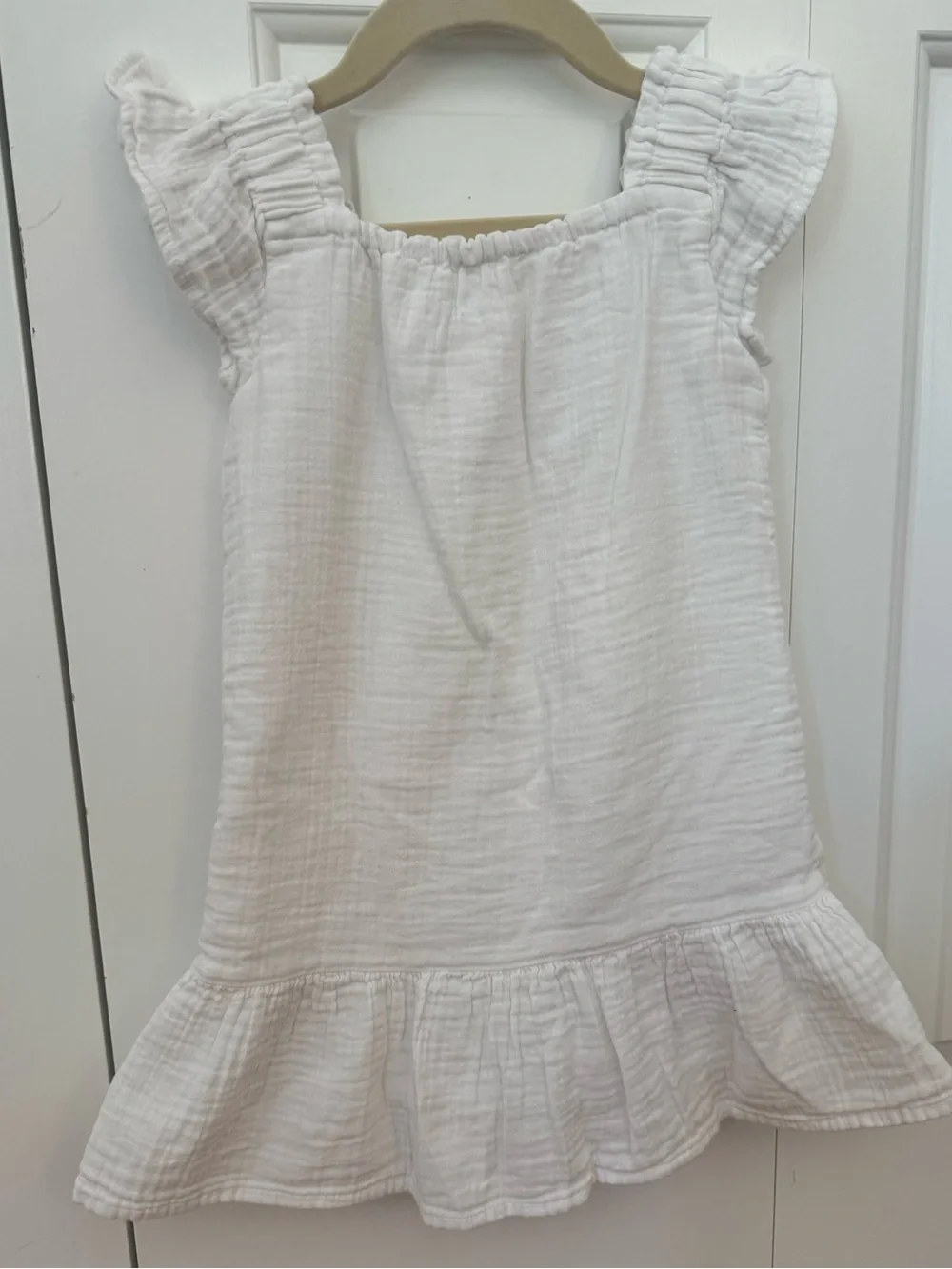 GAP Crinkle Gauze White Dress